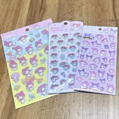 新品 マイメロ ペタペタシール ぷくっとシール マイメロディ クロミ 立体シール