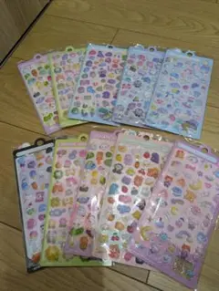 3Dぷくぷくシール　10枚セット　新品未使用未開封品