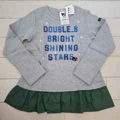 新品♡ダブルB♡ 長袖カットソー フリル付き ミキハウス　ロンT　ファミリア