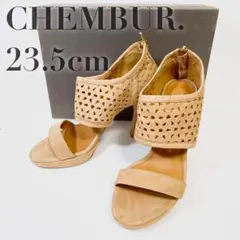 【極美品】CHEMBUR チェンバー スエード ヒール サンダル 23.5cm