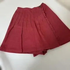 Burberry 子供用赤 キュロットスカート160