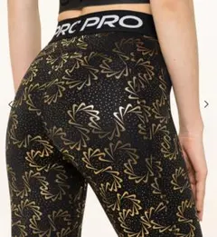 M 新品 ナイキ スポーツタイツ プロ タイツ レギンス プリント 黒 スパッツ
