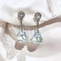 Swarovski スワロフスキー クリスタル ドロップイヤリング Lunar