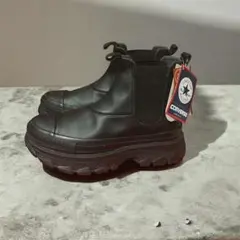 CONVERSE レザー オールスター ハイカットブーツ 厚底 25cm