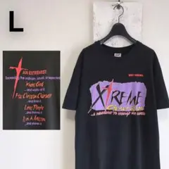 90s USA製 アンビル ジーザス Tシャツ L ブラック シングルステッチ