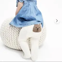 【新品未使用】GAPくまさんニットタイツ ブラナンベア