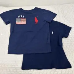Ralph Lauren USA国旗 Tシャツ ネイビー
