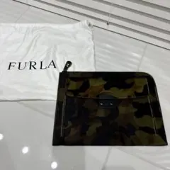 FURLA カモフラージュ柄 クラッチバッグ