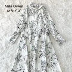 美品✨Mila Owen ミラオーウェン　ハイネックナローフレアワンピース
