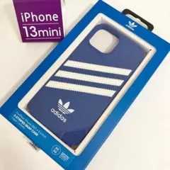 adidas アディダス iPhone13mini耐衝撃ケース ブルー5419