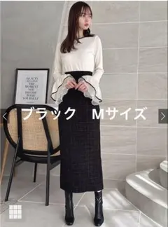 GRL ハイウエストツイードタイトスカート[dk1098]