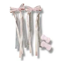 ピンクリボンヘアピンセット