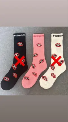 【正規品】CHROME HEARTS リップ柄 ソックス ホワイト 正規品】CHROME HEARTS リップ柄 ソックス ホワイト - メルカリ
