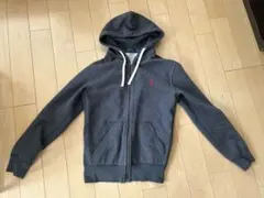POLO RALPH LAUREN グレー フード付きパーカー XS