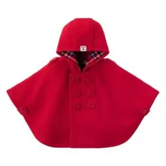 【新品タグ付き】ミキハウス ベビーマント（70 80 90cm）