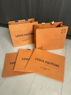 LOUIS VUITTON 專賣店紙袋 5枚套裝