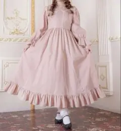 新品 Maria pipi マリアピピ ロングワンピース ピンク レース フリル 新品 Maria pipi マリアピピ ロングワンピース ピンク レース フリル