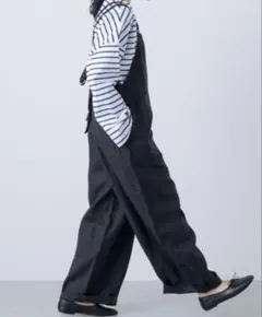 新品 かぐれ kagure リネンバッククロスサロペット＊黒 - メルカリ