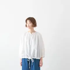 ★新品★TRAVAIL MANUEL リップルローン ギャザースモック