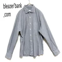 チェック柄　長袖シャツ　グレー系　メンズ　カジュアル　Lサイズ