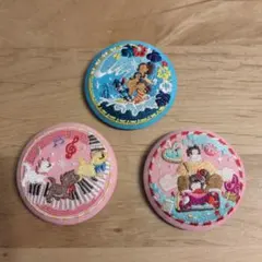 ディズニー刺繍缶バッジ2 3個セット