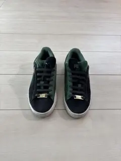 PUMA Suede スニーカー グリーン/ブラック 23.5cm