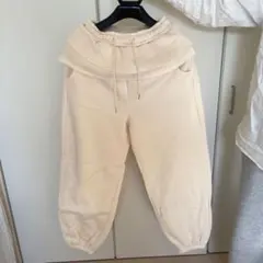 ♡クリーム色 ジョガーパンツ