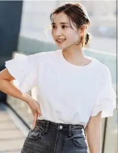 新品　B:MING by BEAMS 袖 フリル プルオーバー