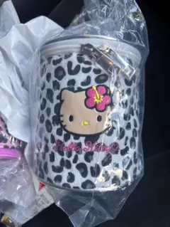 アベイル　ハローキティ 　ヒョウ柄ポーチ　日焼け ギャルキティ　バニティーポーチ