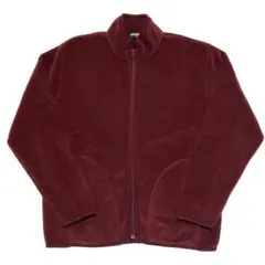 UNIQLO フリースジャケット Mサイズ あずき色 2000s 古着 良品