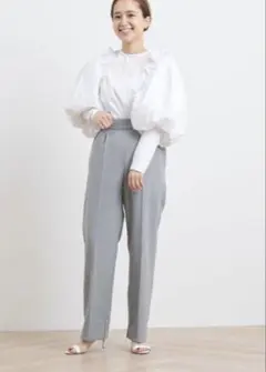 新品未使用】yori セレモニーピンタックパンツ ブラック 38 - メルカリ