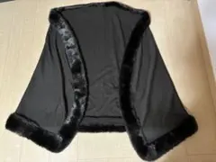 ⭐︎最終お値下げ⭐︎茶色　ファー付きショール ストール