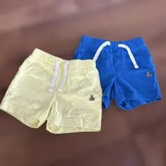 イエロー・ブルーのパンツ2枚セット