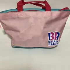 Baskin Robbins ランチバッグ ピンク/青　サーティワン　ポーチ