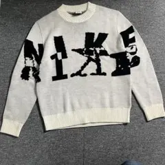 NIKE M SWTR KNIT CREW MOP1 ウール混合ニットセーター