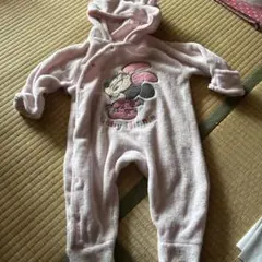 ミニーマウス フリースロンパース