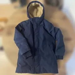 UNIQLO ネイビー ダウンコート フード付き