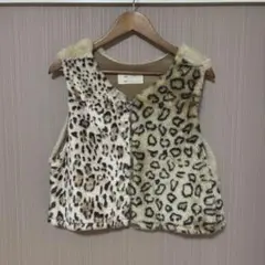 77circa ヒョウ柄　レオパード　ファーベスト