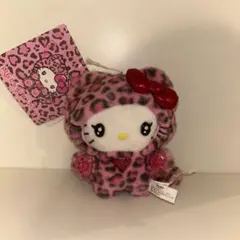 ハローキティ ヒョウ柄ぬいぐるみ サンリオ ギャルネコ マスコットホルダー