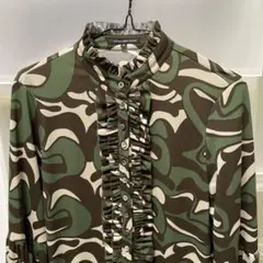 アトリエサブantique brown beige khaki迷彩柄ワンピースのサムネイル