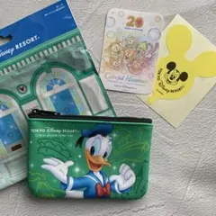〖しば様専用〗ディズニー　ポーチ　チケット柄　ドナルド　ランダム　おまけつき