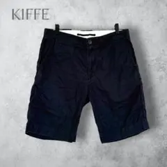 【KIFFE】　ハーフパンツ　コットン100% ブラック　黒　メンズ　春夏のサムネイル