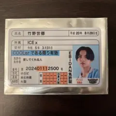EBiDAN 推し免許証 ICEx 竹野世梛