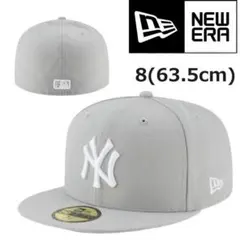 ニューエラ キャップ 帽子 59FIFTY ヤンキース グレー 63.5 MLB