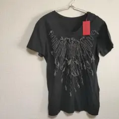 サンプル品 ISSEY MIYAKE フリンジ 刺繍 Tシャツ MD 黒のサムネイル