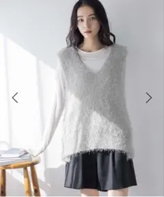 ローリーズファーム　ラメシャギーベスト