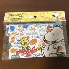 SNOOPY スヌーピー ひも付きコイン＆パスケース 青 ポーチ 財布 紐付き