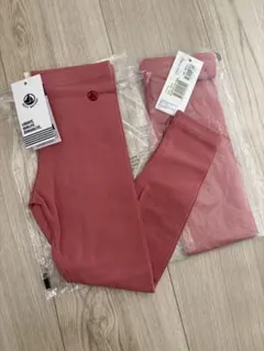 【新品】プチバトー レギンス ピンク カルソン 4a 104cm 2枚セット