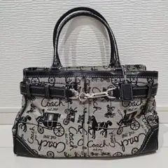 未使用 極美品 希少 COACH トートバッグ ホース&キャリッジ