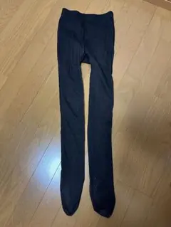 ブラック 二層タイツ 裏起毛 極寒